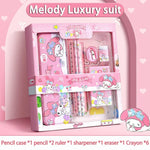 Cargar la imagen en la galería, Set de papelería Sanrio Kuromi / My Melody 🎀 | Lápices, reglas y accesorios escolares kawaii – Oferta limitada | HealthNovas
