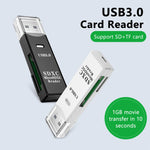 Cargar imagen en el visor de la galería, Lector de Tarjetas USB 3.0 / 2 en 1 ⚡ | Micro TF/SD de Alta Velocidad 🖱️ | SaludNovas