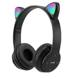 Cargar imagen en el visor de la galería, Auriculares Inalámbricos con Orejas de Gato LED 🐱🎶 Bluetooth Estéreo para Niños y Adultos – HealthNovas