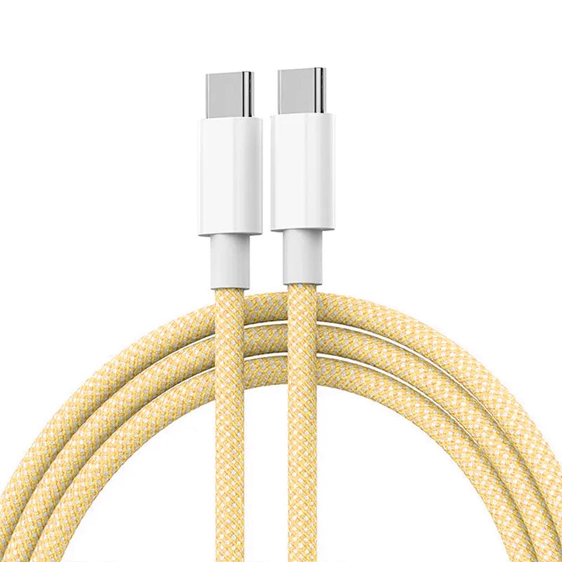 Cable de Carga Rápida USB-C a Tipo C 60W ⚡ | Cable Trenzado para iPhone 15, Samsung, Huawei – Carga Súper Rápida y Resistente 🔌 | HealthNovas
