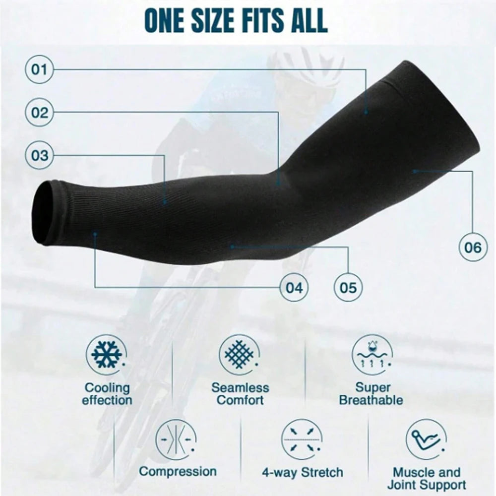 Pack 3 Pares de Mangas de Seda de Hielo Unisex – HealthNovas