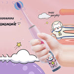 Cargar imagen en el visor de la galería, Cabezal eléctrico infantil para dentición – Serie Espacial | HealthNovas 🎄
