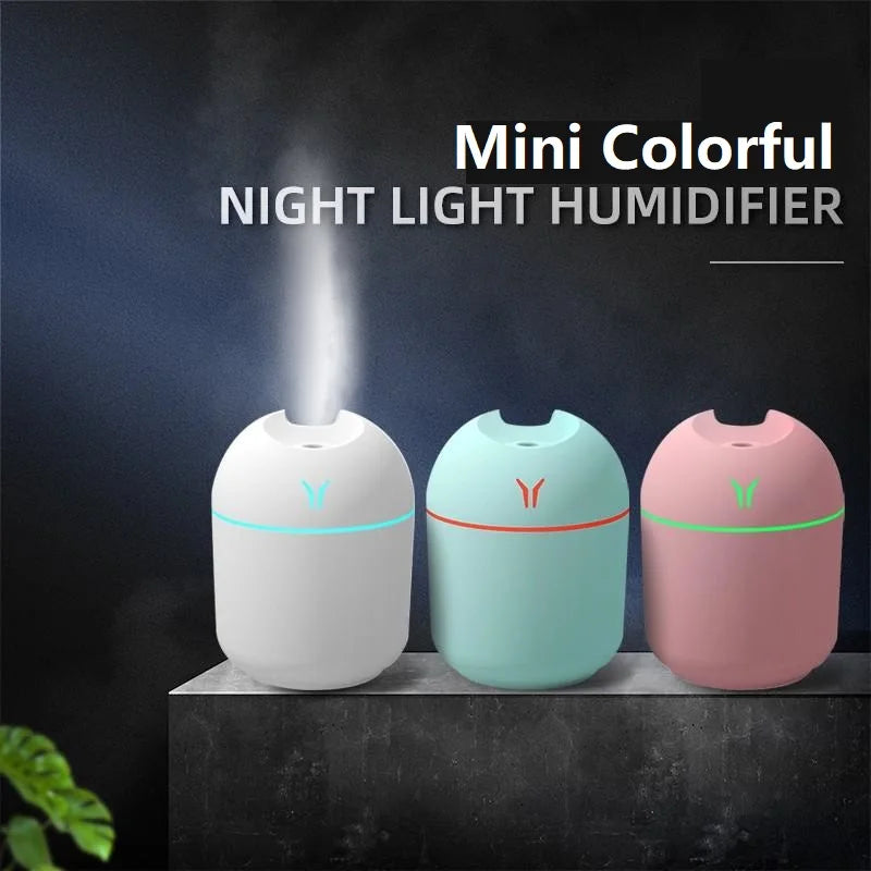 Mini humidificador USB de 250 ml con luz LED: difusor aromático para el hogar y el coche | HealthNovas
