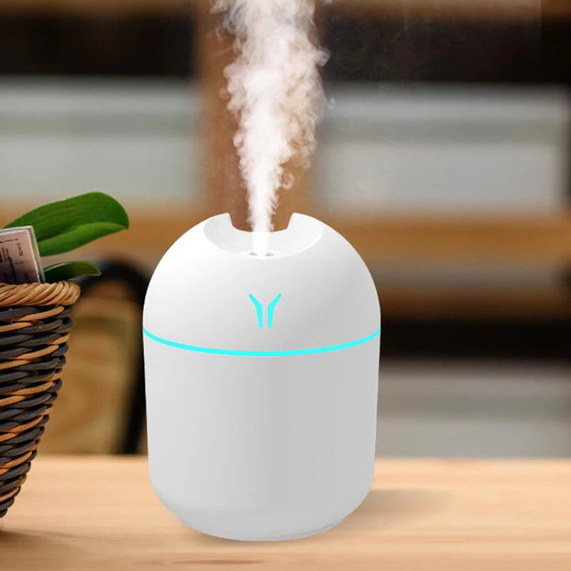 Mini humidificador USB de 250 ml con luz LED: difusor aromático para el hogar y el coche | HealthNovas